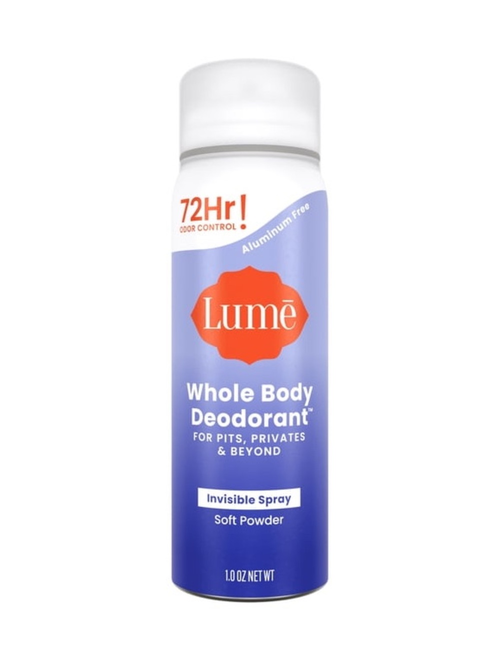 Lume Whole Body Women’s Deodorant - Trial Size Spray Deodorant - Aluminum Free -